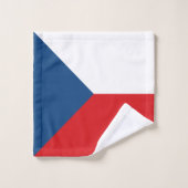 チェコ共和国の国旗 バスタオルセット (ウォッシュタオル)