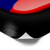 チェコ共和国の国旗 ポスター (コーナー)