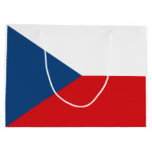 チェコ共和国の国旗 ラージペーパーバッグ (裏面)