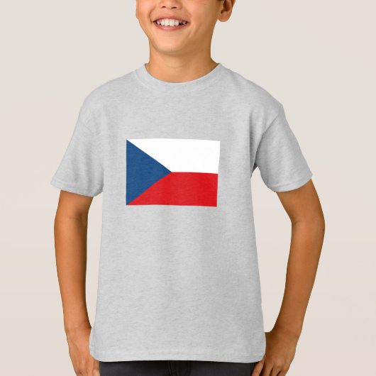 チェコ共和国の国旗 Tシャツ (正面)