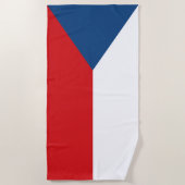 チェコ共和国の旗 ビーチタオル (正面)
