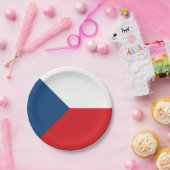 チェコ共和国の旗 ペーパープレート (パーティー)