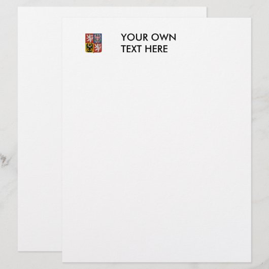 チェコ共和国の紋章 (正面/裏面)