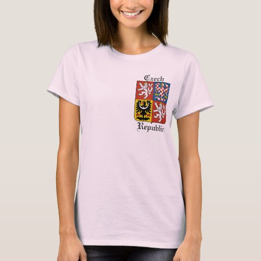 チェコ共和国の紋章 Tシャツ (正面)