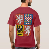 チェコ共和国の紋章 Tシャツ (裏面)