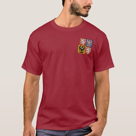 チェコ共和国の紋章 Tシャツ (正面)