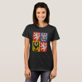 チェコ共和国の記号2 Tシャツ (正面フル)