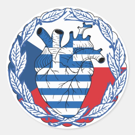 チェコ共和国ギリシャ独立ギリシャ ラウンドシール (正面)