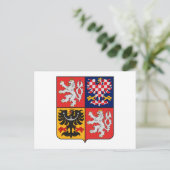 チェコ共和国コートオブアームズ葉書 ポストカード (スタンド正面)