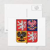 チェコ共和国コートオブアームズ葉書 ポストカード (正面/裏面)