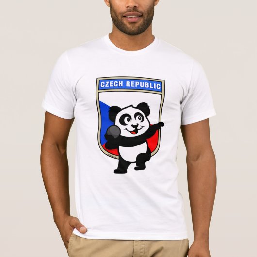 チェコ共和国ショットプパンダ Tシャツ (正面)