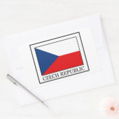 チェコ共和国ステッカー 長方形シール (封筒)