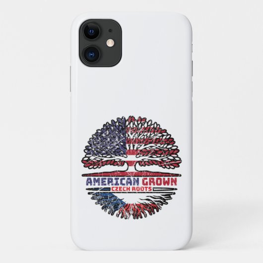 チェコ共和国チェコアメリカ合衆国アメリカ合衆国統一された州 Case-Mate iPhoneケース (裏面)