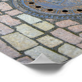 チェコ共和国プラハ城マンホールカバー ポスター (角)