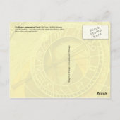 チェコ共和国プラハ天文時計 ポストカード (裏面)