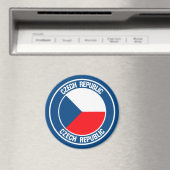 チェコ共和国ラウンドエンブレム マグネット (インサイチュ (食洗機))