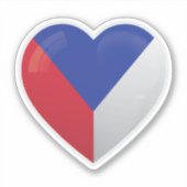 チェコ共和国ラブアイコン シール (正面)