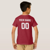 チェコ共和国名前をカスタムするアンドナンバーフットボール Tシャツ (裏面フル)