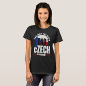 チェコ共和国国旗の父親 Tシャツ (正面フル)