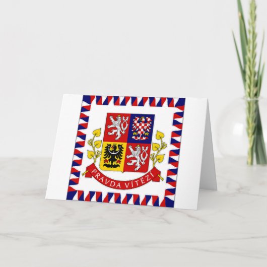 チェコ共和国国旗 カード (正面)