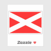 チェコ共和国国旗 シール (シート)