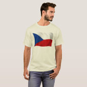 チェコ共和国旗シャツ Tシャツ (正面フル)