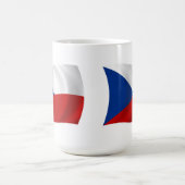 チェコ共和国旗マグカップ コーヒーマグカップ (中央)