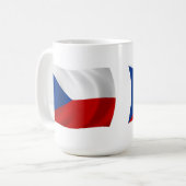 チェコ共和国旗マグカップ コーヒーマグカップ (正面左)