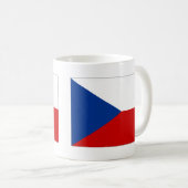 チェコ共和国旗 コーヒーマグカップ (正面右)