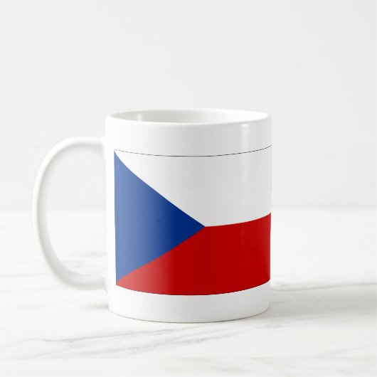 チェコ共和国旗 コーヒーマグカップ (左)