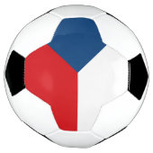 チェコ共和国旗 サッカーボール (回転)