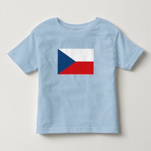 チェコ共和国旗 トドラーTシャツ (正面)