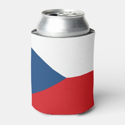 チェコ共和国旗 缶クーラー (缶正面)