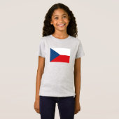 チェコ共和国旗 Tシャツ (正面フル)