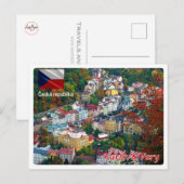 チェコ共和国 – カルロヴィ・ヴァリ –  ポストカード (正面/裏面)