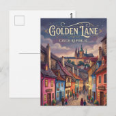 チェコ共和国 ゴールデン・レーン ポストカード (正面/裏面)