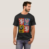 チェコ共和国 フラグ お土産 プラハ プラハ Tシャツ (正面フル)
