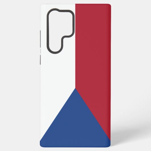 チェコ共和国 フラグ スマホケース SAMSUNG GALAXYケース (裏面)