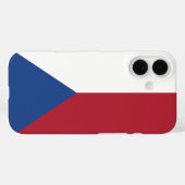 チェコ共和国 フラグ 携帯ケース Case-Mate iPhoneケース (裏面 (横))