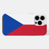 チェコ共和国 フラグ iPhoneケース (裏面横)