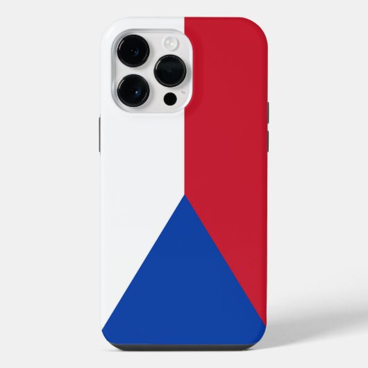 チェコ共和国 フラグ iPhoneケース (裏面)