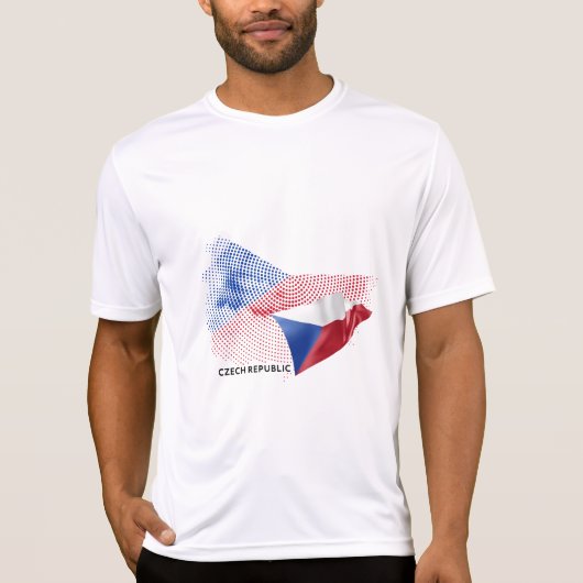 チェコ共和国 フラグ Tシャツ (正面)