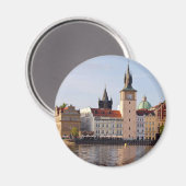 チェコ共和国：プラハの街並 マグネット (正面/裏面)