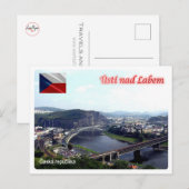 チェコ共和国 – Usti Nad Labem - ポストカード (正面/裏面)