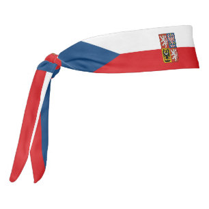 チェコ国エレガント国旗 タイヘッドバンド