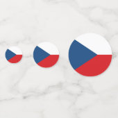 チェコ国旗が付いた表紙吹雪 コンフェッティ (裏面)