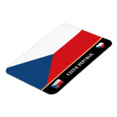 チェコ国旗とチェコ旅行/チェコ マグネット (左側)