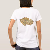 チェコ国旗と地図dk Tシャツ (裏面)
