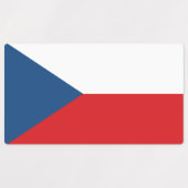 チェコ国旗のある愛国的なラベル ラベル (デザイン1)