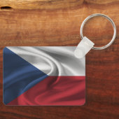 チェコ国旗のキーチェーン キーホルダー (正面)